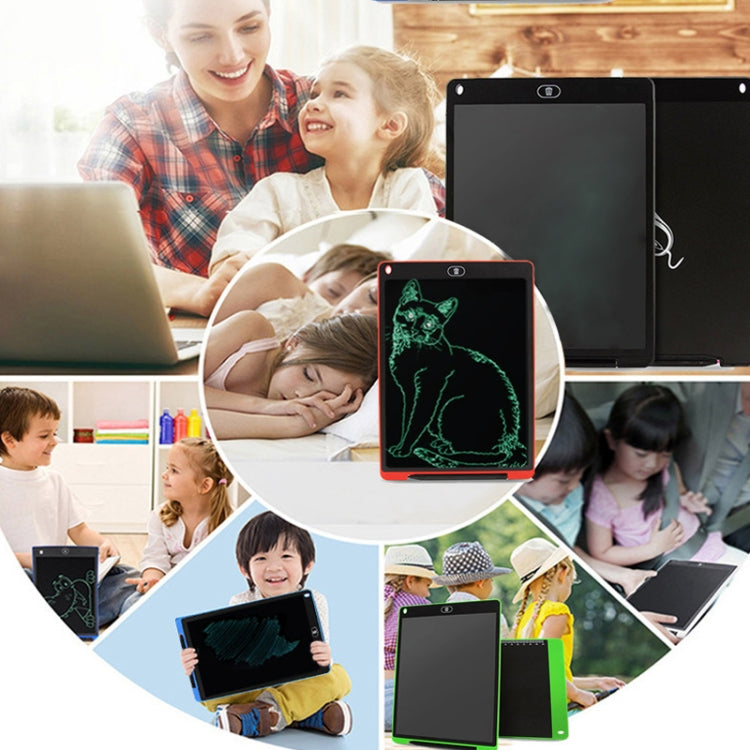 Portable 12 inch LCD Writing Tablet Drawing Graffiti Electronic Handwriting Pad Message Graphics Board Draft Paper with Writing Pen(Blue)