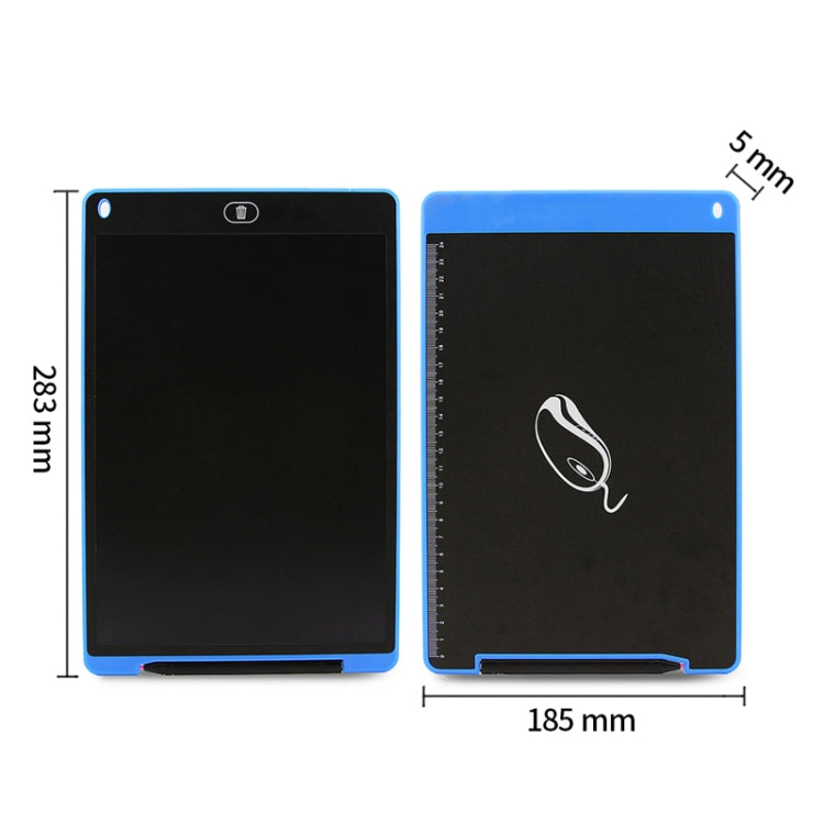 Portable 12 inch LCD Writing Tablet Drawing Graffiti Electronic Handwriting Pad Message Graphics Board Draft Paper with Writing Pen(Blue)