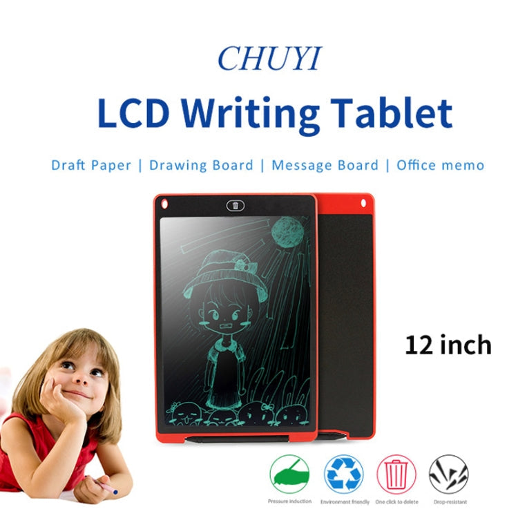 Portable 12 inch LCD Writing Tablet Drawing Graffiti Electronic Handwriting Pad Message Graphics Board Draft Paper with Writing Pen(Blue)