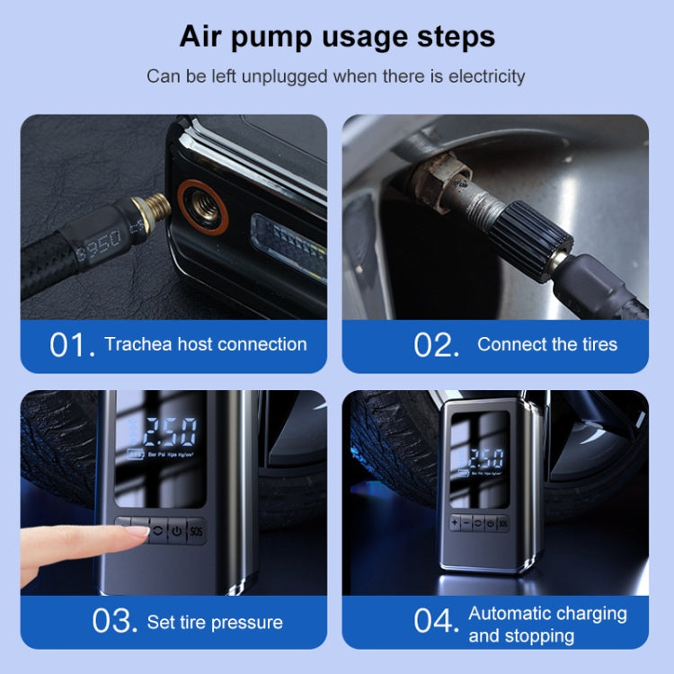 CX-229 Car Portable Air Pump Smart Wireless Tire Air Pump