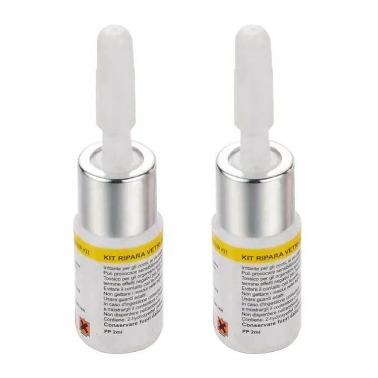 2 in 1 3ml Paintless Dent Removal Car Window Windshield Repair Fluid with Tool (White)