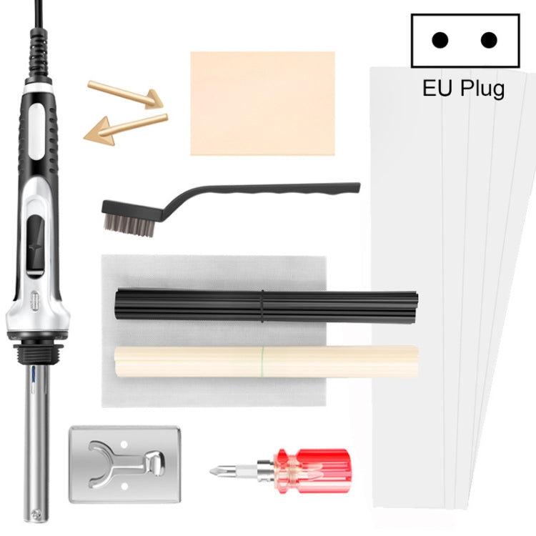 100W Electric Soldering Iron Plastic Welding Machine Car Bumper Repair Plier, EU Plug (White)