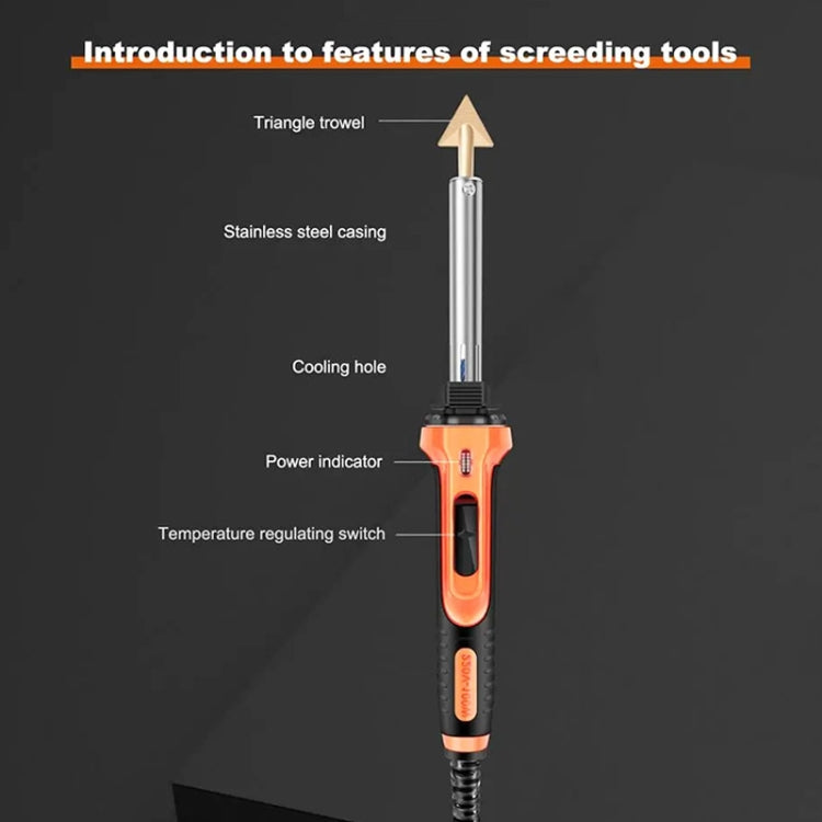 100W Electric Soldering Iron Plastic Welding Machine Car Bumper Repair Plier, EU Plug (White)