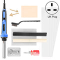 100W Electric Soldering Iron Plastic Welding Machine Car Bumper Repair Plier, UK Plug (Blue)
