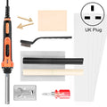 100W Electric Soldering Iron Plastic Welding Machine Car Bumper Repair Plier, UK Plug (Red)