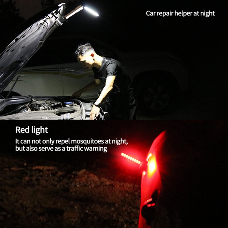 FT20 Folding Magnet Car Inspection Light Work Maintenance Lamp Strong Emergency COB LED Lamp (Black)