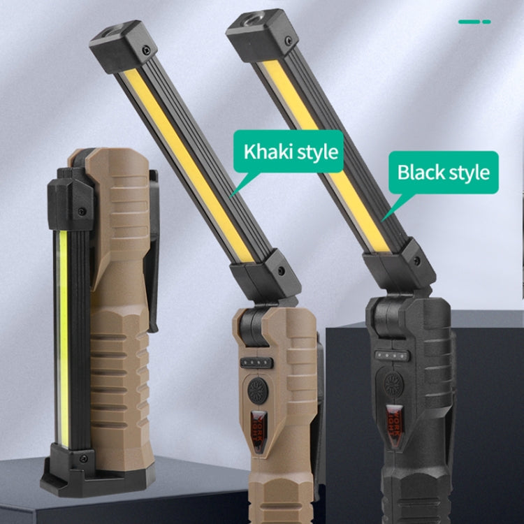 FT20 Folding Magnet Car Inspection Light Work Maintenance Lamp Strong Emergency COB LED Lamp (Black)