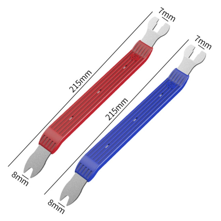 6-8 inch Short Car Door Panel Removal Rubber Buckle Screwdriver (Blue)