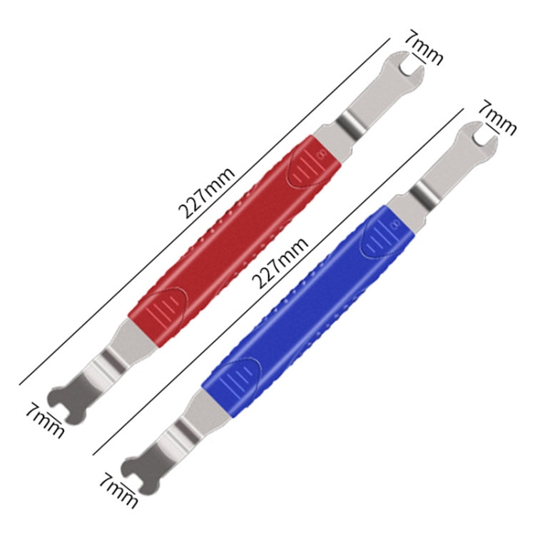 6-8 inch Long Car Door Panel Removal Rubber Buckle Screwdriver (Red)