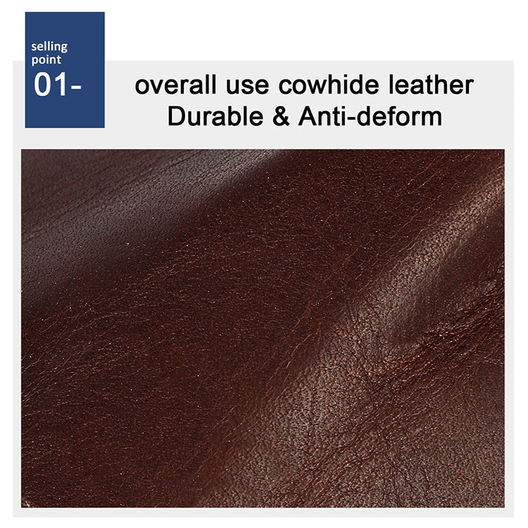 8020 Horizontal Retro Crazy Horse Texture Leather Anti-magnetic RFID Wallet Clutch Bag for Men, with Card Slots(Brown)