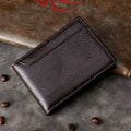 TP-055 Litchi Texture Leather Multi-function Motor Vehicle Driving License Card Folder(Dark Coffee)