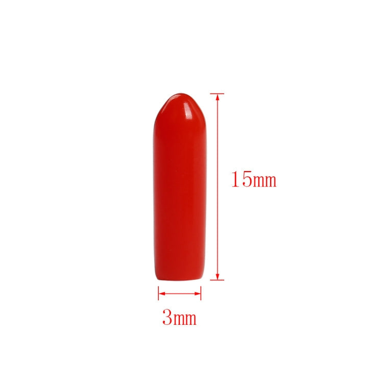 100 PCS iFlight M3x15mm Transmitter Antenna Protection Cap PVC Rubber Sheath for FPV RC Models Multicopter Spare Part Accessories (Black)