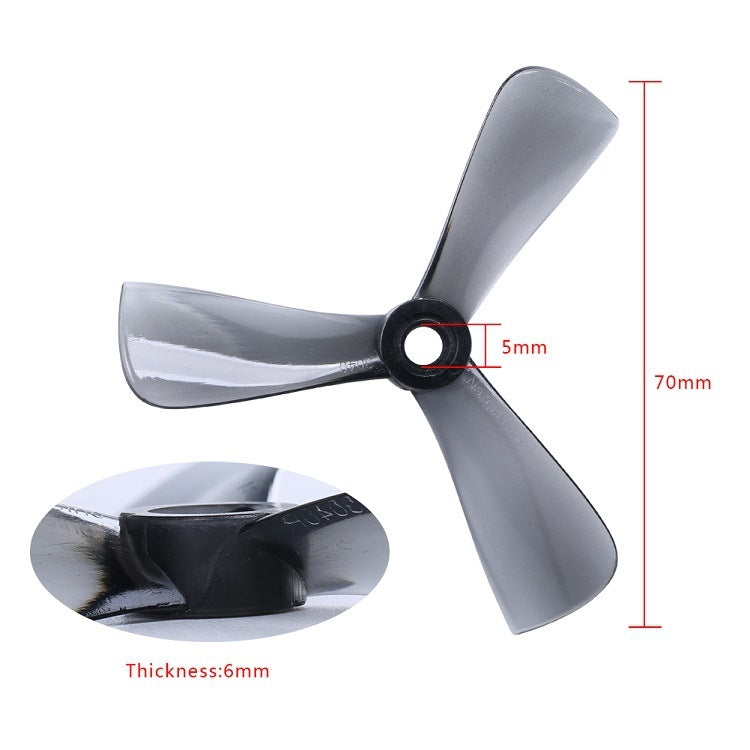 10 Packs / 40pcs iFlight Cine 3040 3 inch 3-Blade FPV Freestyle Propeller for RC FPV Racing Freestyle Drones BumbleBee MegaBee Accessories (Grey)