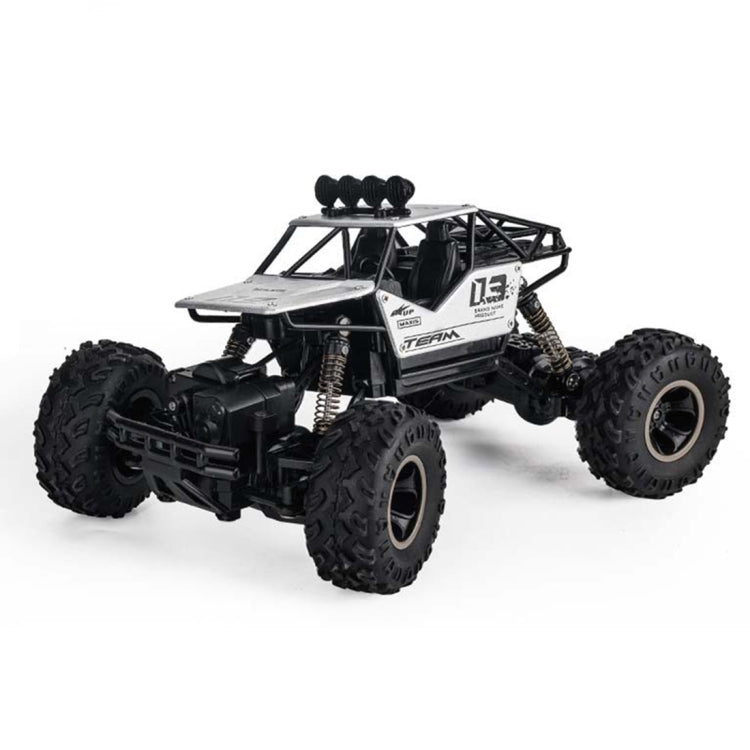 HD6026 1:16 Large Alloy Climbing Car Mountain Cross-country Four-wheel Drive Remote Control Car Toy, Size: 28cm(Silver)