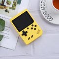 MK800 3.0 inch Macaron Mini Retro Classic Handheld Game Console for Kids Built-in 800 Games, Support AV Output (Yellow)