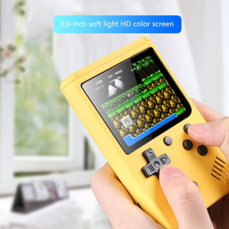 MK800 3.0 inch Macaron Mini Retro Classic Handheld Game Console for Kids Built-in 800 Games, Support AV Output (Pink)