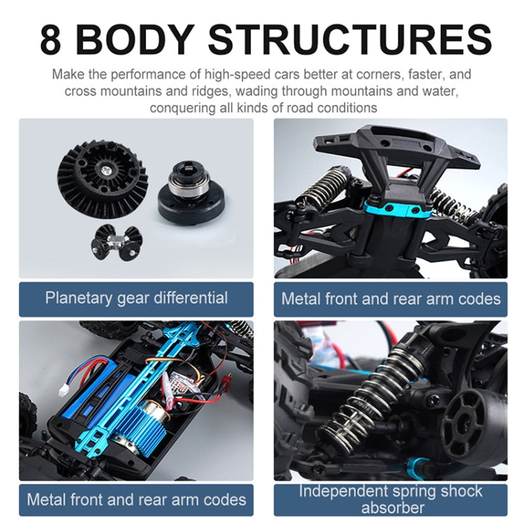 SCY-16201 2.4G 1:16 Electric 4WD RC Racing Off-road Vehicle Car Toy (Green)