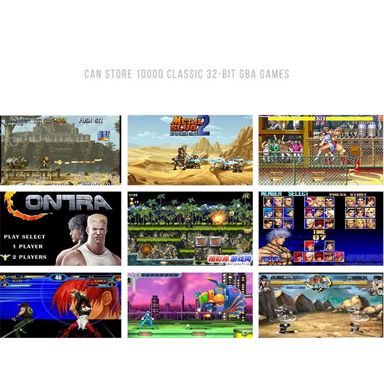 X6 4.3 inch Screen Retro Portable Game Console with 3MP Camera, Built-in 10000 Games, Supports E-book / Recording / Music Playing / Video Playing(Black)