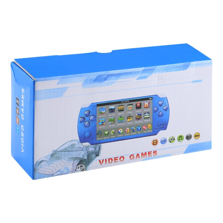 X6 4.3 inch Screen Retro Portable Game Console with 3MP Camera, Built-in 10000 Games, Supports E-book / Recording / Music Playing / Video Playing(Blue)