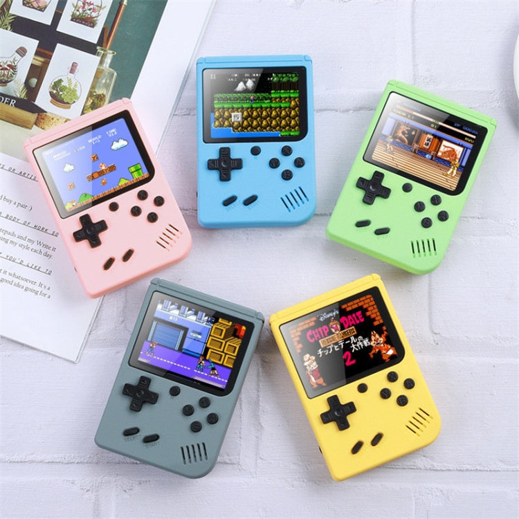 MK500 Macaron Mini Retro Classic Handheld Game Console for Kids Built-in 500 Games, Support AV Output(Grey)