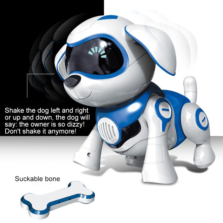 USB Charging Smart Touch Sensing Machine Dog Children Electric Toys, Supports Walking & Gnawing Bones & Lights & Music(Pink)