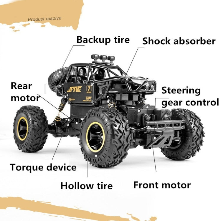 HD6241 1:16 Mountain-climbing Four-wheel Children Remote-controlled Off-road Vehicle Toy(Black)