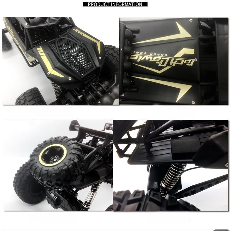 HD609 1:8 Oversized Alloy Climbing Car Off-road Remote Control Vehicle Toy(Black)
