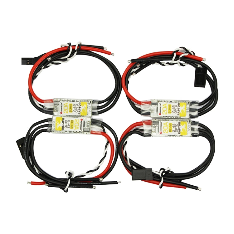 Flycolor Raptor Series Power Set, Includes 4 PCS 20A Speed Controllers + 4 PCS 2300KV Motors + 4 PCS 5045 Propellers