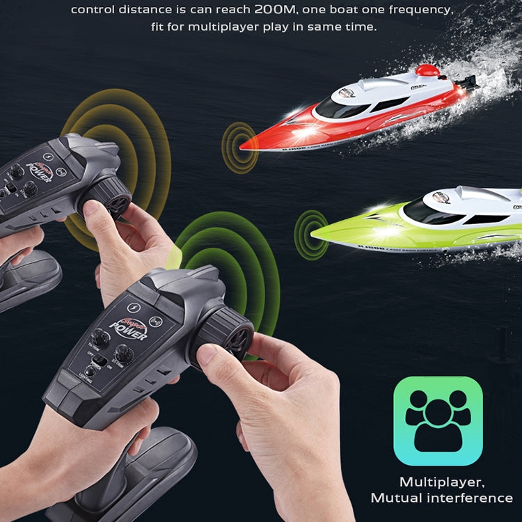 HongXunJie HJ806 2.4Ghz Water Cooling High Speed Racing Boats with Remote Controller, Auto Flip Function, 200m Control Distance(Red)