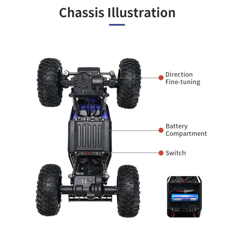 JJR/C Q112 1:14 4WD Remote Control Alloy Climbing Car (Red)