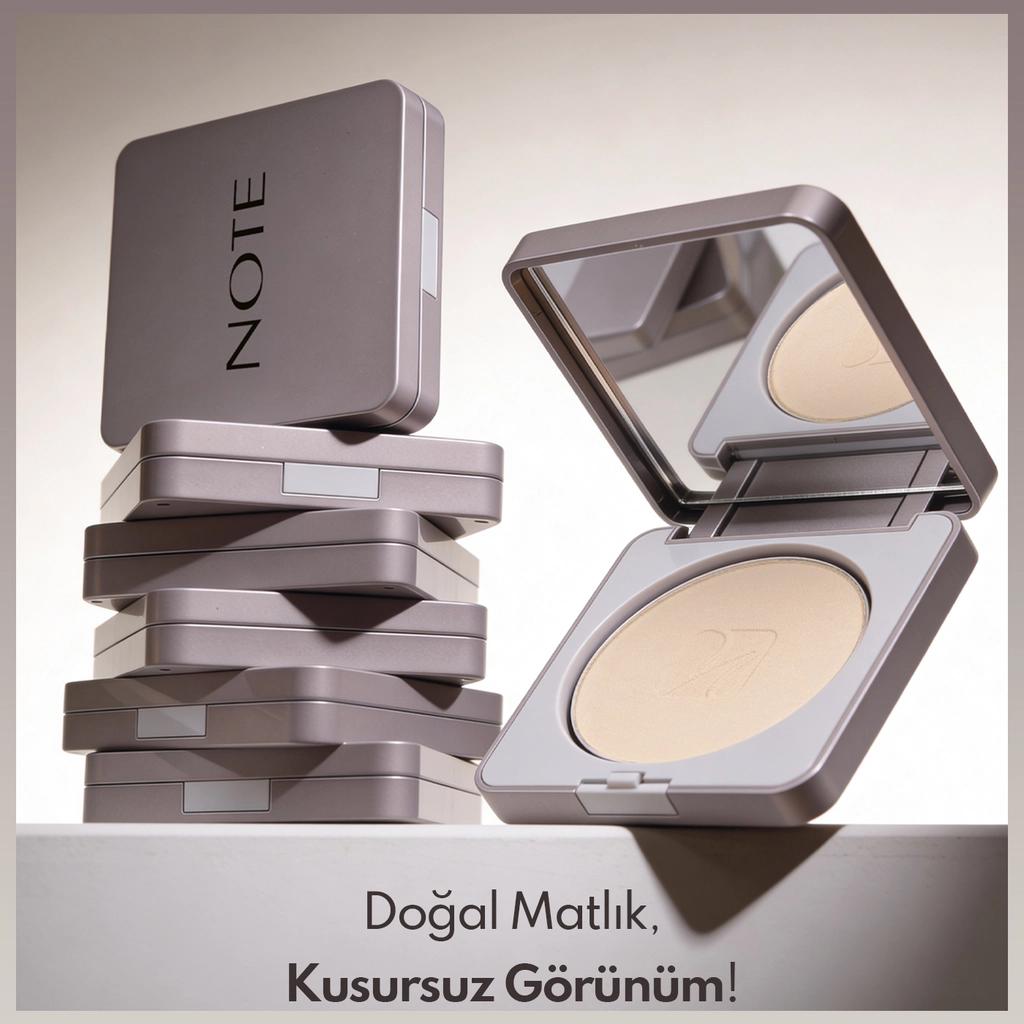 Note Cosmetique Pure Guard Compact Powder Matte Finish 120 Beige Harmony