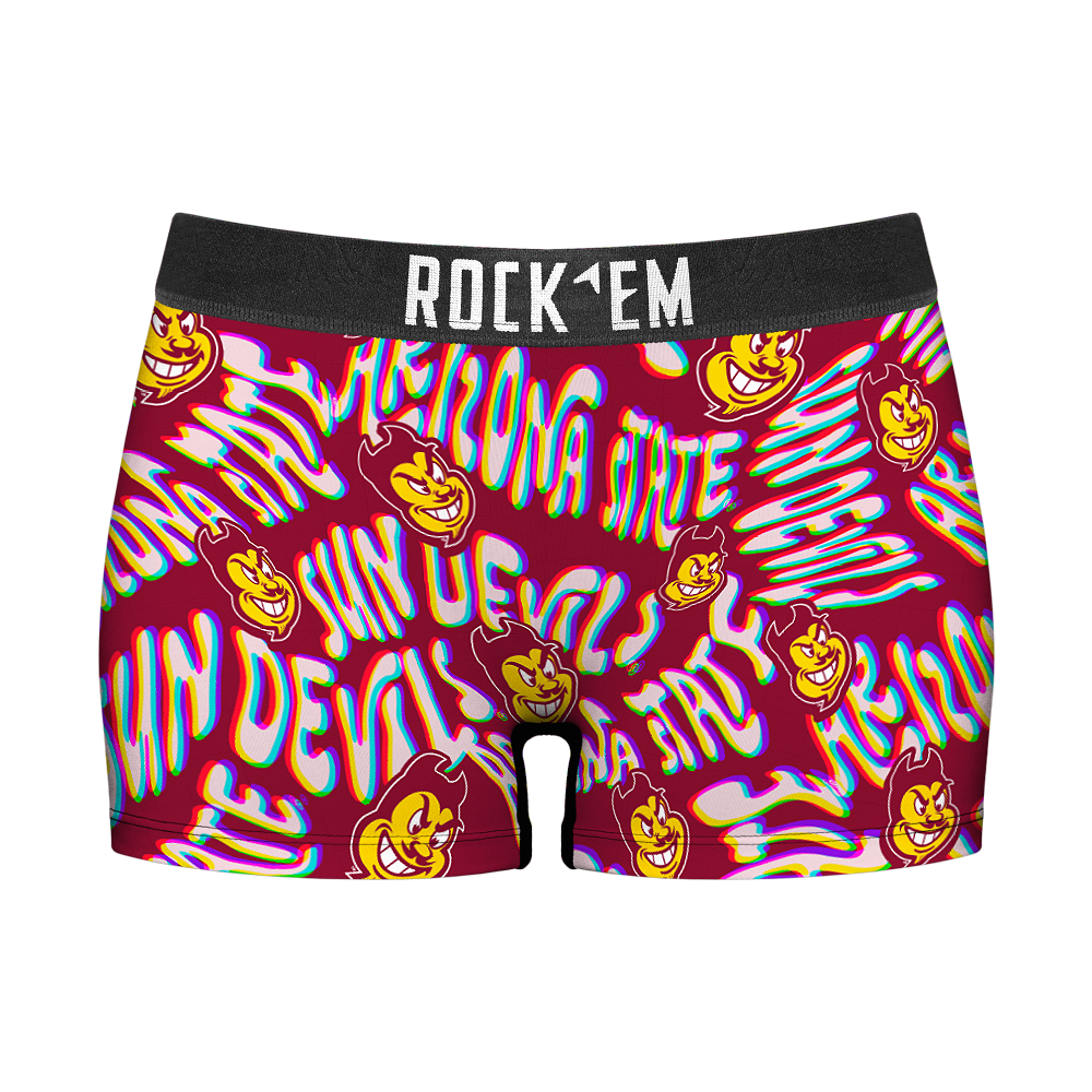 Women's Boy Shorts - Arizona State Sun Devils - Twisted Wordmark