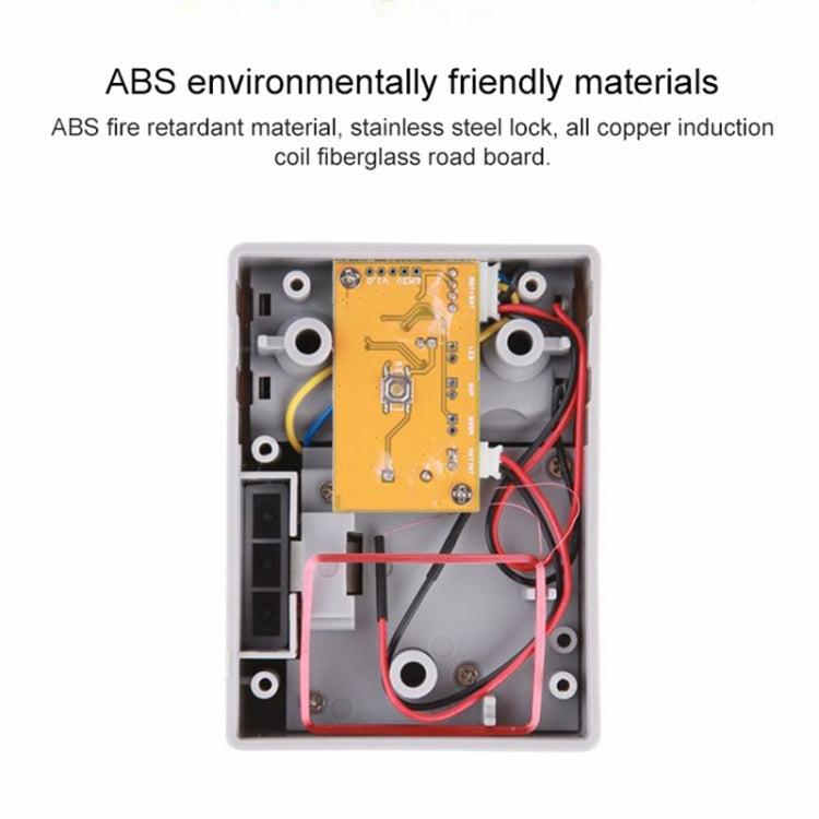 T3 ABS Magnetic Card Induction Lock Invisible Bilateral Open Cabinet Door Lock (Grey)