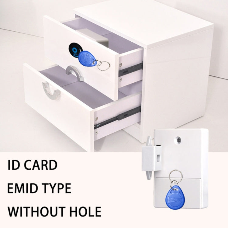T3 ABS Magnetic Card Induction Lock Invisible Bilateral Open Cabinet Door Lock (Grey)