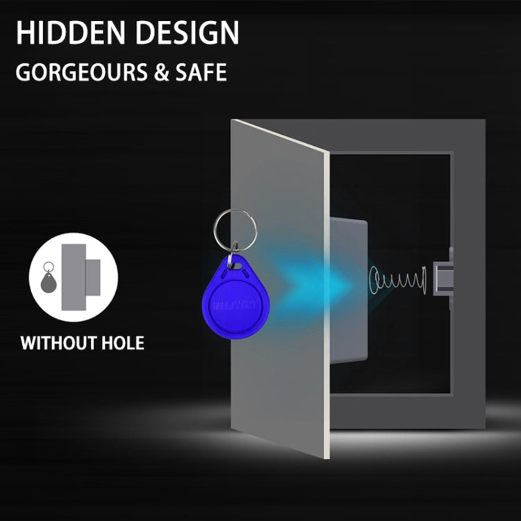 T3 ABS Magnetic Card Induction Lock Invisible Bilateral Open Cabinet Door Lock (Grey)