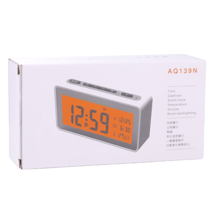 AQ139N LED Display Desktop Alarm Clock (White)
