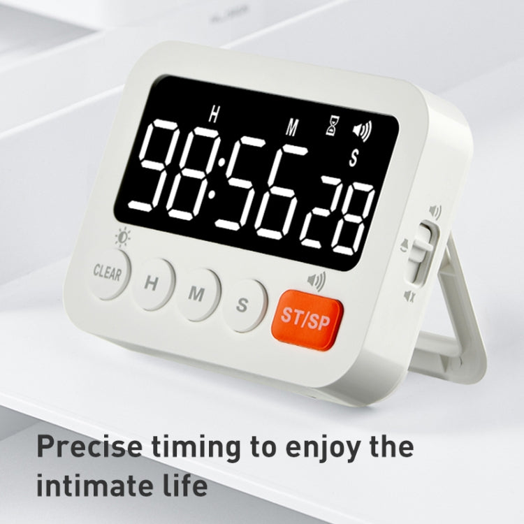 8801B Simple Version LED Display Clock Digital Timer Countdown Reminder (White)