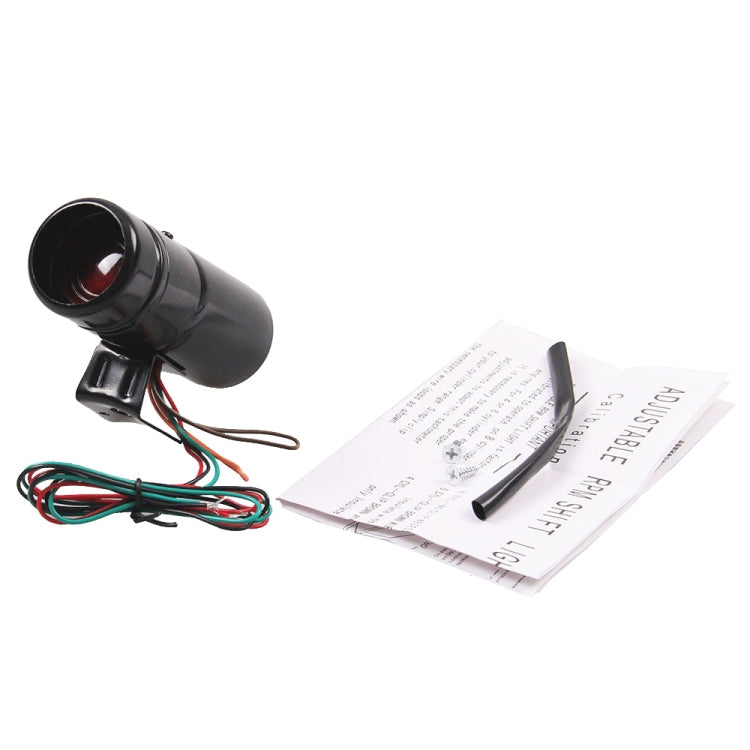 Universal Car / Motorcycle Red Light Led Adjustable Tachometer RPM Tacho Gauge Pro Shift Light