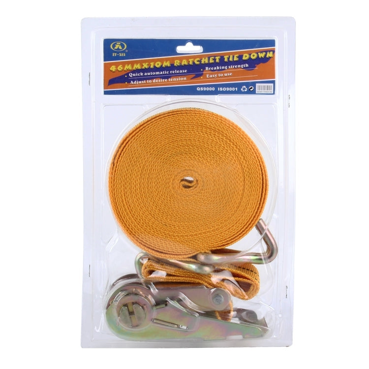 ST-213 10mx4.0cm 2 Ton Car Bundled Device with Hook And Buckle High Strength Cable Cord Heavy Duty Recovery Securing Accessories for Cars Trucks