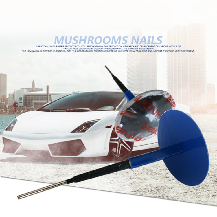 24 PCS 6mm Mushroom Nail-tyre Film Tyre Cold Patch Film Rubber Tire Repair Kit