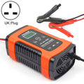 12V 6A Intelligent Universal Battery Charger for Car Motorcycle, Length: 55cm, UK Plug(Red)