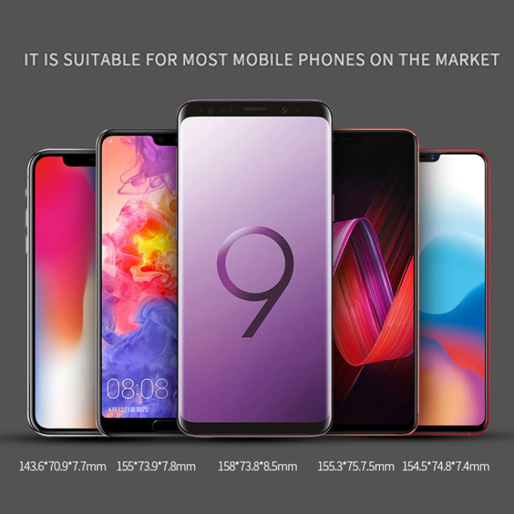 Motorcycle Handlebar Aluminum Alloy Phone Bracket(Black)