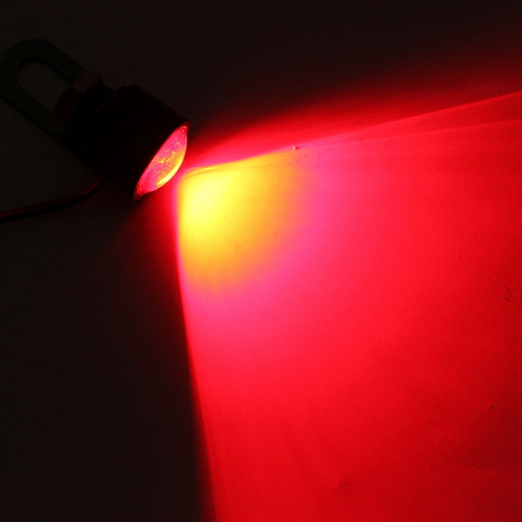 2 PCS 12V 3W Red Light Eagle Eyes LED Strobe Light For Motorcycle ，Wire Length: 90cm