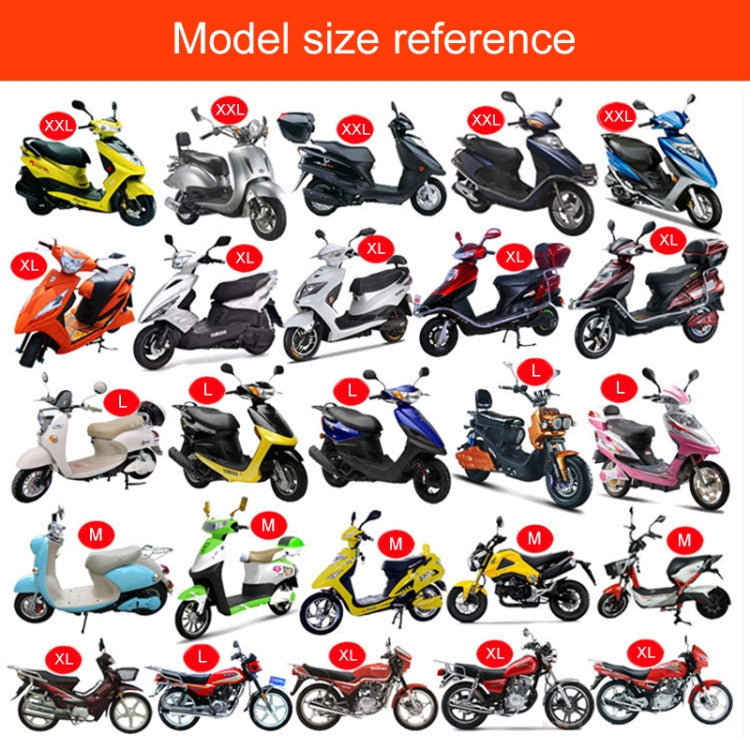 Waterproof Motorcycle Sun Protection Heat Insulation Seat Cover Prevent Bask In Seat Scooter Cushion Protect, Size: XXL, Length: 86- 92cm; Width: 40-56cm(Blue)