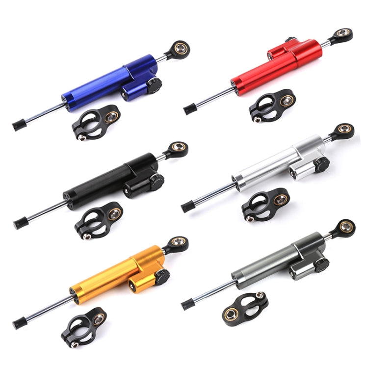 Motorcycle Handlebar Universal Shock Absorber Direction Damper Steering Stabilizer Damper Accessories(Blue)