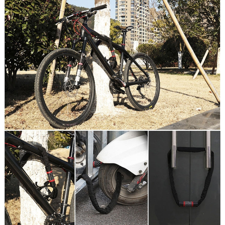 Motorcycles / Bicycle Chain Lock 5 Digit Password Anti-theft Password Lock, Length: 0.9m