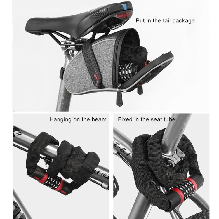 Motorcycles / Bicycle Chain Lock 5 Digit Password Anti-theft Password Lock, Length: 0.9m