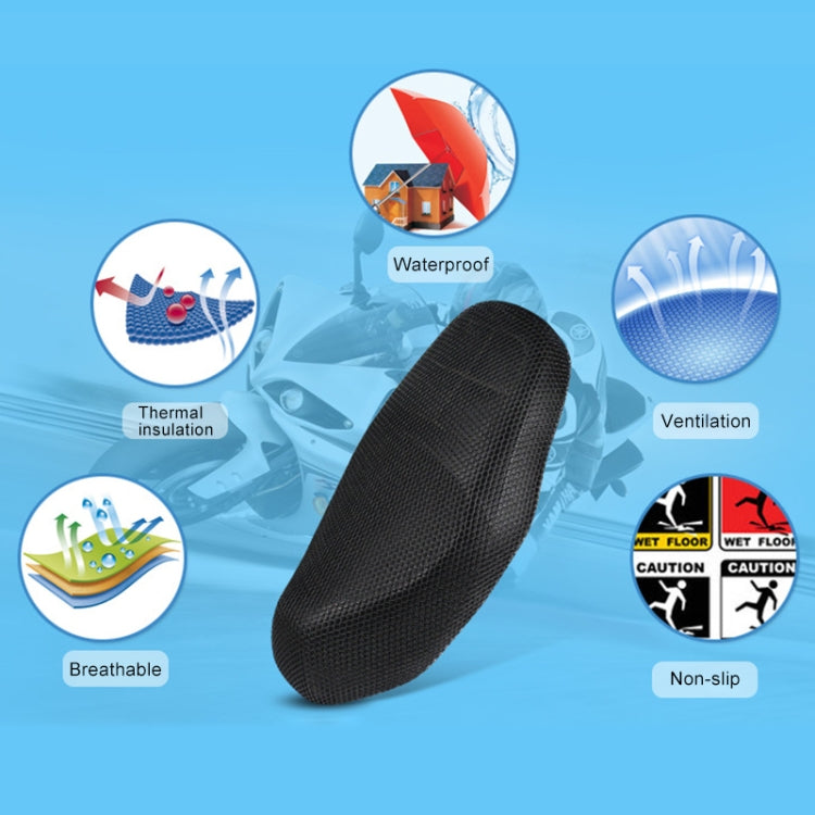 Motorcycle Breathable Sunscreen Double Layer 3D Honeycomb Small Hole Polyester Cushion Mesh, Size: XXXL, Length: 96cm; Width: 56cm