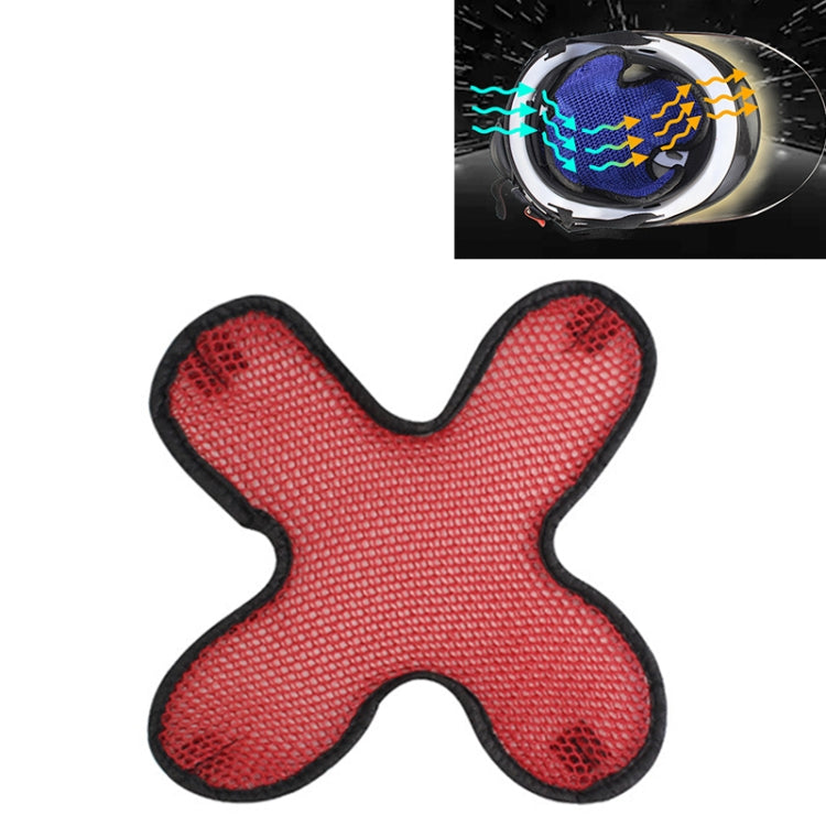 Motorcycle Helmet 3D Honeycomb Mesh Mat Heat-proof Breathable Pad(Red)
