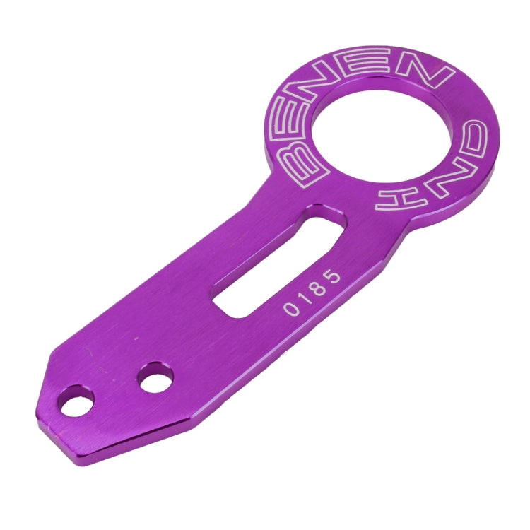 Benen Aluminum Alloy Rear Tow Towing Hook Trailer Ring for Universal Car Auto with Two Screw Holes(Purple)